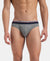 Super Combed Cotton Solid Brief with Ultrasoft Waistband - New Mid Grey Melange