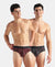 Super Combed Cotton Printed Brief with Ultrasoft Waistband - Black & Red (Pack of 2)