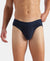 Super Combed Cotton Elastane Stretch Solid Brief with Ultrasoft Waistband - Navy