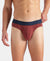 Super Combed Cotton Elastane Stretch Solid Brief with Ultrasoft Waistband - Port