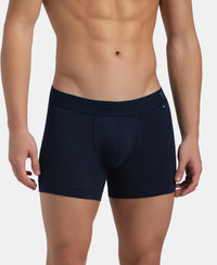 Super Combed Cotton Elastane Stretch Solid Trunk with Ultrasoft Waistband - Navy