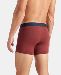 Super Combed Cotton Elastane Stretch Solid Trunk with Ultrasoft Waistband - Port