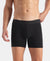Super Combed Cotton Elastane Stretch Solid Boxer Brief with StayFresh Treatment - Black