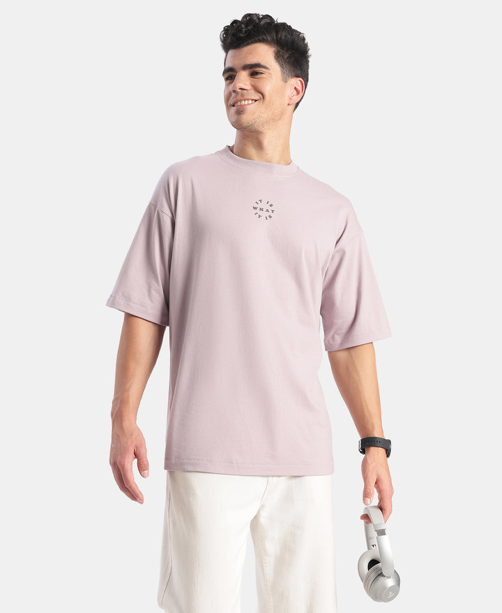 Super Combed Cotton Rich Graphic Printed Oversized T-Shirt - Nirvana