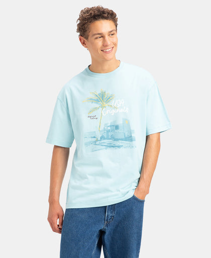 Super Combed Cotton Rich Graphic Printed Oversized T-Shirt - Sea Angel USA