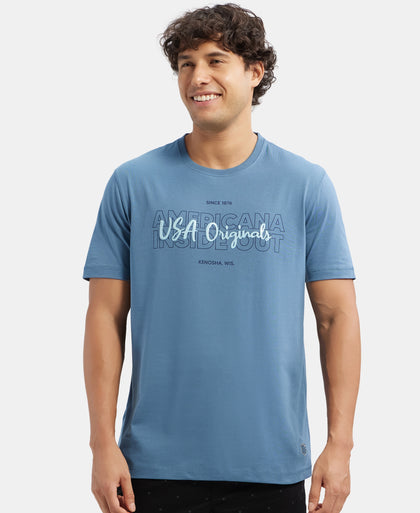 Super Combed Cotton Rich Graphic Printed Round Neck Half Sleeve T-Shirt - Stellar USA