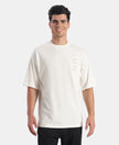 Super Combed Cotton Rich Graphic Printed Oversized T-Shirt - White