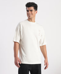 Super Combed Cotton Rich Graphic Printed Oversized T-Shirt - White