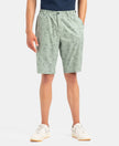 Super Combed Mercerized Cotton Woven Fabric Bermuda with Side Pockets - Iceberg Green