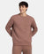 Super Combed Cotton Rich Fleece Sweatshirt with StayWarm Technology - Brownie