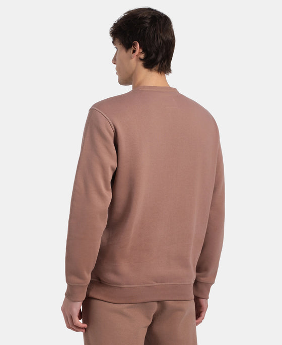 Super Combed Cotton Rich Fleece Sweatshirt with StayWarm Technology - Brownie