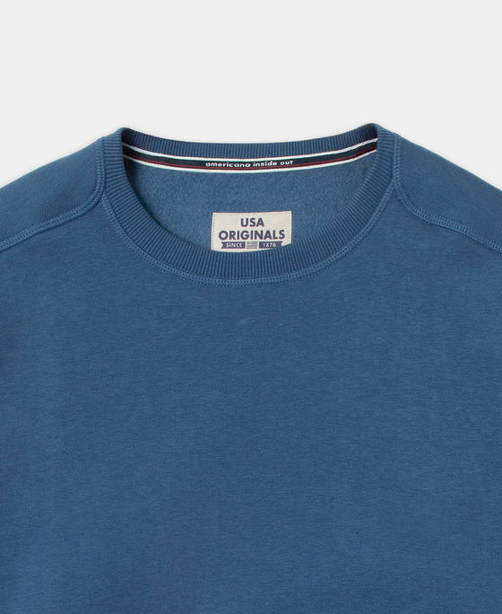 Super Combed Cotton Rich Fleece Sweatshirt with StayWarm Technology - Ensign Blue