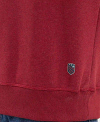 Super Combed Cotton Rich Fleece Sweatshirt with StayWarm Technology - Red Melange-7