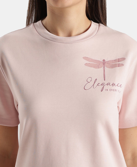 Super Combed Cotton Rich Oversized Graphic Print T-Shirt with Drop Shoulder Styling - Potpourri