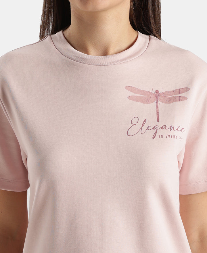 Super Combed Cotton Rich Oversized Graphic Print T-Shirt with Drop Shoulder Styling - Potpourri