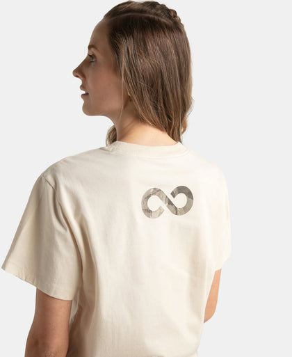 Super Combed Cotton Rich Oversized Printed T-Shirt with Drop Shoulder Styling - Snow White