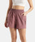 Super Combed Cotton Regular Fit Hybrid Cargo Shorts - Burnt Rose