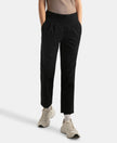 Super Combed Cotton Regular Fit Hybrid Travel Pants - Black