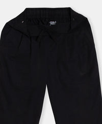 Super Combed Cotton Regular Fit Hybrid Travel Pants - Black