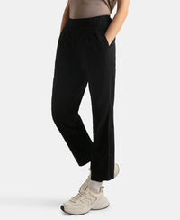 Super Combed Cotton Regular Fit Hybrid Travel Pants - Black