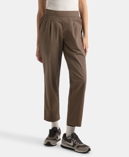 Super Combed Cotton Regular Fit Hybrid Travel Pants - Dark Khaki