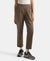 Super Combed Cotton Regular Fit Hybrid Travel Pants - Dark Khaki