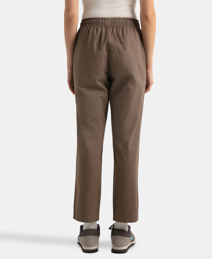Super Combed Cotton Regular Fit Hybrid Travel Pants - Dark Khaki