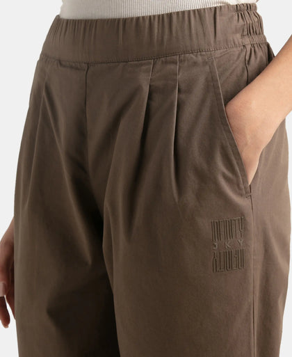 Super Combed Cotton Regular Fit Hybrid Travel Pants - Dark Khaki