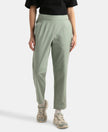 Super Combed Cotton Regular Fit Hybrid Travel Pants - Iceberg Green