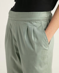 Super Combed Cotton Regular Fit Hybrid Travel Pants - Iceberg Green