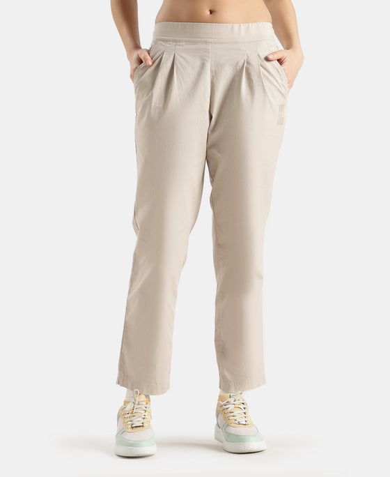 Super Combed Cotton Regular Fit Hybrid Pants - Pebble Grey