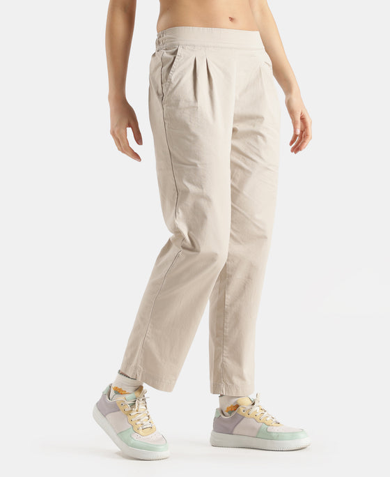 Super Combed Cotton Regular Fit Hybrid Pants - Pebble Grey