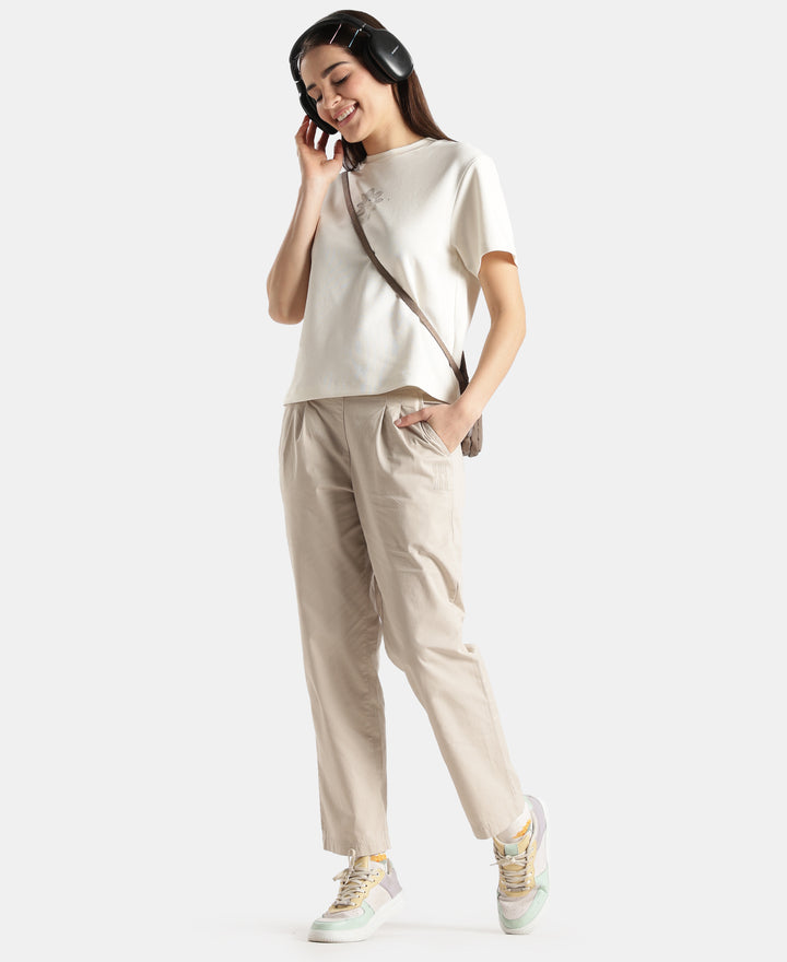 Super Combed Cotton Regular Fit Hybrid Pants - Pebble Grey
