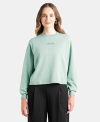 Super Combed Cotton Rich Oversized Printed Full Sleeve T-Shirt - Abyss