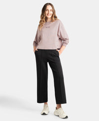 Super Combed Cotton Rich Oversized Printed Full Sleeve T-Shirt - Quail