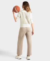 Super Combed Cotton Rich Three Quarter Sleeve Graphic Printed T-Shirt - Snow White