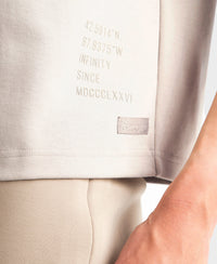 Super Combed Cotton Rich Three Quarter Sleeve Graphic Printed T-Shirt - Dove