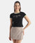 Super Combed Cotton Rich Graphic Printed T-Shirt - Black