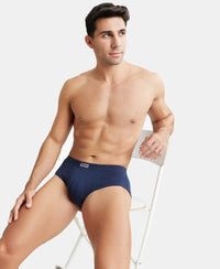 Super Combed Cotton Rib Solid Brief with StayFresh Treatment - Deep Navy-6