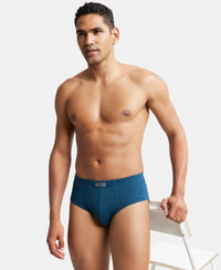 Super Combed Cotton Rib Solid Brief with StayFresh Treatment - Reflecting Pond-5