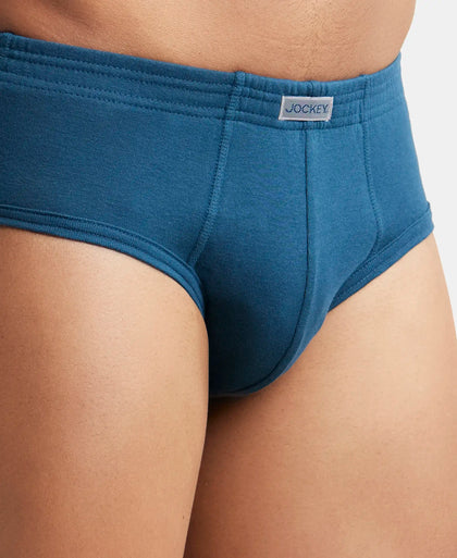 Super Combed Cotton Rib Solid Brief with StayFresh Treatment - Reflecting Pond-6