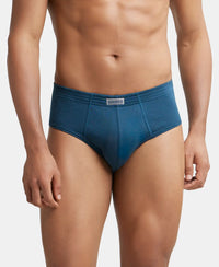 Super Combed Cotton Rib Solid Brief with StayFresh Treatment - Reflecting Pond-2