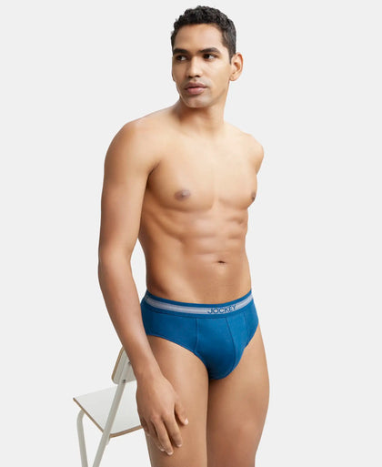 Super Combed Cotton Solid Brief with Stay Fresh Treatment - Poseidon-5