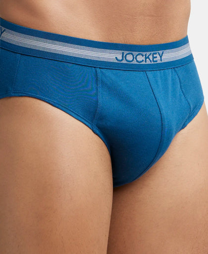Super Combed Cotton Solid Brief with Stay Fresh Treatment - Poseidon-6