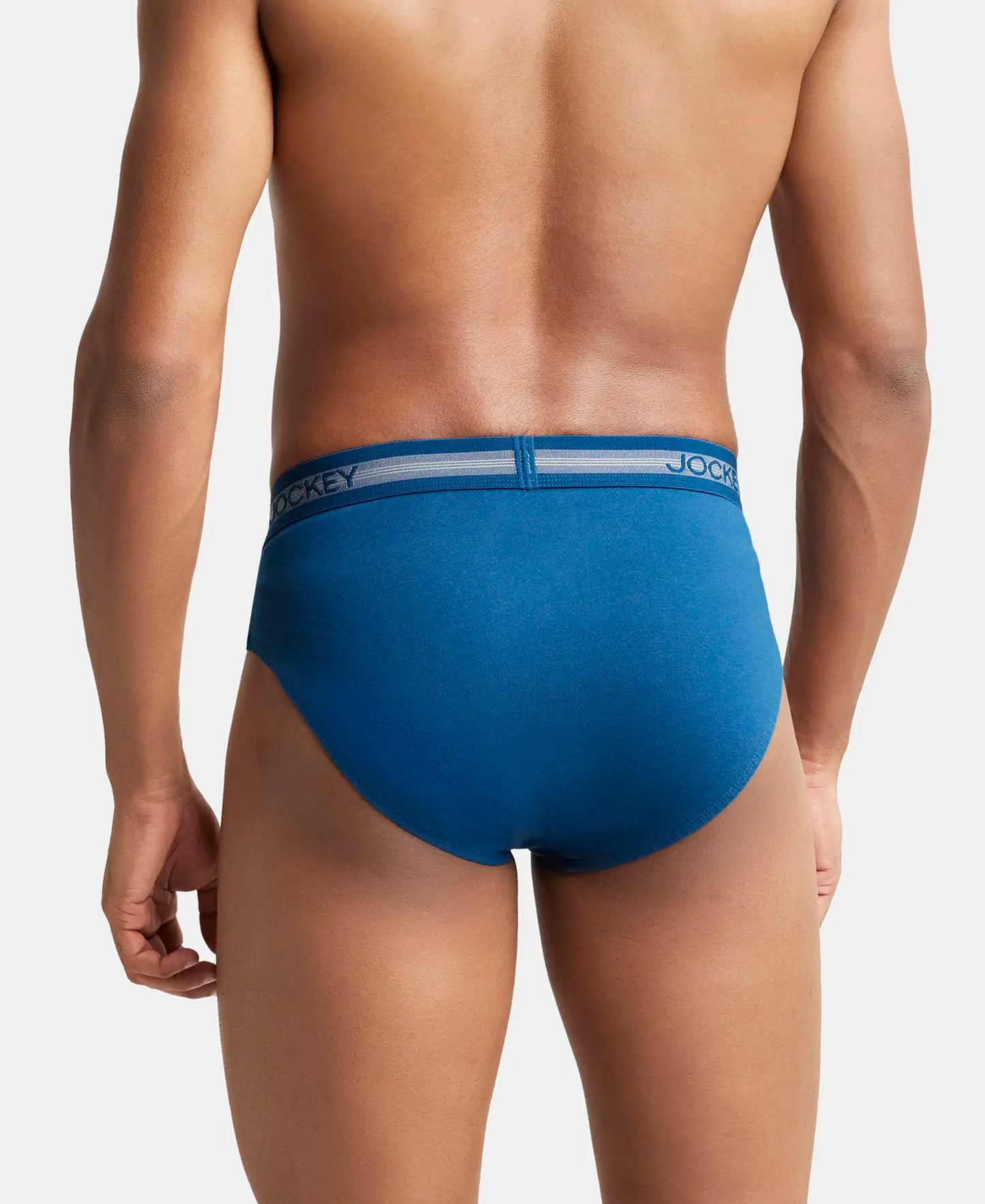 Super Combed Cotton Solid Brief with Stay Fresh Treatment - Poseidon-4