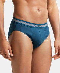 Super Combed Cotton Solid Brief with Stay Fresh Treatment - Reflecting Pond-2