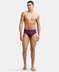 Super Combed Cotton Solid Brief with Stay Fresh Treatment - Wine Tasting-5