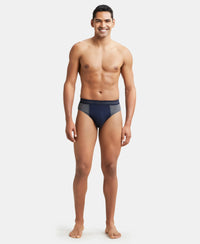 Super Combed Cotton Solid Brief with Stay Fresh Treatment - Charcoal Melange & Deep Navy-4