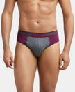 Super Combed Cotton Solid Brief with Stay Fresh Treatment - Black & Wine Tasting-1
