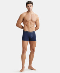 Super Combed Cotton Rib Solid Trunk with StayFresh Treatment - Deep Navy-4
